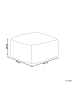 Beliani Pouf TUKKI in Beige - (W) 50 x (H) 30 x (L) 50 cm