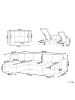Beliani Schlafsofa KARRABO in Grau - (W) 285 x (H) 90 x (L) 185 cm