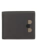 DuDu Azzorre Geldbörse RFID Schutz Leder 11 cm in anthracite mosaic