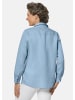GOLDNER Bequeme Damen Businessbluse in regattablau / melange