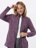 Sieh an! Fleece-Jacke in traube-orchidee-meliert
