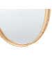 Beliani Wandspiegel BARUNG in Braun - (W) 60 x (H) 60 x (L) 4 cm