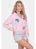 IZIA Women Hoodie in Light Rose