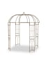relaxdays Rosenpavillon in Braun - (B)211 x (H)269 x (T)211 cm