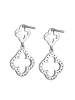 Elli Ohrringe 925 Sterling Silber Kleeblatt in Silber