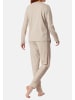 Schiesser Schlafanzug Casual Nightwear in Natur