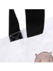 Mr. & Mrs. Panda Tote Bag Otter Umarmen mit Spruch in Weiß