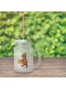 Mr. & Mrs. Panda Trinkglas Mason Jar Bär Zuhause ohne Spruch in Transparent