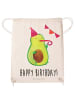 Mr. & Mrs. Panda Turnbeutel Avocado Geburtstag mit Spruch in Creme