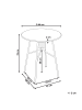 Beliani Runder Tisch TALTAL in Rot - (W) 64 x (H) 76 x (L) 64 cm