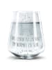 Mr. & Mrs. Panda Trinkglas Lama Stolz mit Spruch in Transparent