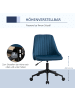 Vinsetto Bürostuhl-50B x 58T x 77-87H cm-Blau