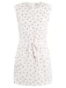 myMo Damen Kleid Mit Kirschenprint in Wollweiss