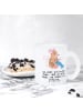 Mr. & Mrs. Panda Tee Tasse Maus Stricken mit Spruch in Transparent