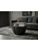 FineBuy Couchtisch in Schwarz / Aluminium / 60x60x36