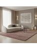 KADIMA DESIGN Teppich Hochflor Shaggy Uni Style Polypropylen Wohnzimmer in Rosa