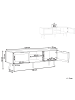 Beliani TV-Schrank OPOCO in Schwarz/Beige - (W) 150 x (H) 52 x (L) 40 cm