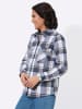 WITT WEIDEN Flanell-Bluse in jeansblau-anthrazit-kariert