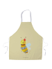 Mr. & Mrs. Panda Grill Schürze Biene Blume ohne Spruch in Gelb Pastell