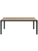 Beliani 3-tlg Gartentisch Set NARDO in Braun/Schwarz