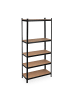 relaxdays Schwerlastregal in Schwarz - (B)100 x (H)220 x (T)45 cm