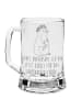 Mr. & Mrs. Panda Gravur Bierkrug Pinguin Blumen mit Spruch in Transparent