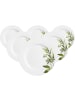 Ritzenhoff & Breker 6er Set Speiseteller Evora ø 24 cm in weiß-grün
