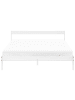 Beliani Doppelbett MADONE in Weiß - (W) 145 x (H) 65 x (L) 205 cm