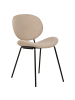 Beliani 2er-Set Esszimmerstuhl LUANA in Beige/Schwarz