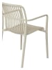 ebuy24 Gartenstuhl Iben Sandfarben 56 x 58 cm