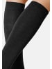 Kunert Kniestrümpfe Soft Wool Cotton weich in Black