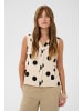 CULTURE Bluse ärmellos CUtika Relaxed fit in Whitecap/Black Dot