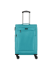 D&N Travel Line 6864 4-Rollen Trolley 66 cm in petrol