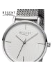 Regent Armbanduhr-Analog silber mittel (ca. 32mm) Regent Metallarmband