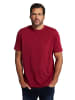 JP1880 Kurzarm T-Shirt in dunkelrot