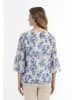 Usha Bluse in Blau Weiss