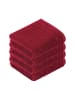 Vossen 4er Pack Gästetuch in rubin