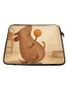 Mr. & Mrs. Panda Notebook Tasche Hund Keks Design ohne Spruch in Weiß