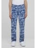 Urban Classics Urban Classics Laser Camo Printed Jeans in bluelasercamo