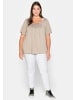 sheego T-Shirt in beige