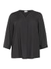 KAFFE curve Langarm-Bluse KCelse in Black Oyster