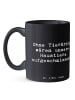 Mr. & Mrs. Panda Tasse Spruch Tierarzt Helden mit Spruch in Schwarz