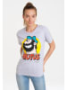 Logoshirt T-Shirts Popeye - Brutus Popart in grau-meliert