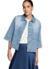 Zero  Blazer-Jacke im Jeans-Look in Light Blue Denim