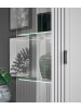 Furn.Design Vitrine weiß matt, Vitrinenschrank 75 x 180 cm mit Soft-Close-Funktion