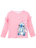 Lilo & Stitch Langarmshirt Disney Stitch mit Glitzer in Pink