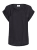 SAINT TROPEZ Kurzarm-Bluse BrianaSZ Gerade Passform in Night Sky