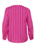 KAFFE curve Langarm-Bluse KCsida in Fuchsia / Pink Stripe