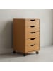 KADIMA DESIGN Rollcontainer | Buche, 33x64x38cm, 5 Schubladen