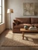KADIMA DESIGN Naturfaser-Teppich Handgewebt ERME Jute Naturbelassen Modern in Natur-Grün